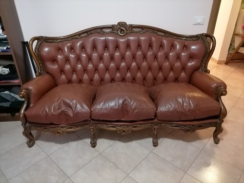 Divano posti pelle e 2 - pelle,