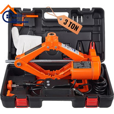 Cric Auto 3T Elettrico 12V Sollevatore Idraulico Carrello Martinetto Pistone