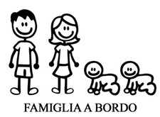 FAMILY VINYL STICKER ON BOARD