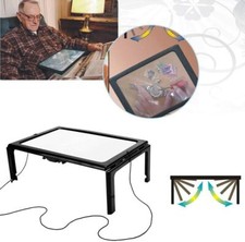 LENTE INGRANDIMENTO A LED DA TAVOLO COLLO LUCE SUPPORTO LETTURA A PILE