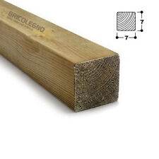 Morale in legno di pino impregnato in autoclave cm 7x7x300 palo per esterno