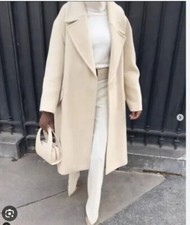 NEW ZARA Cream Oversized Coat
