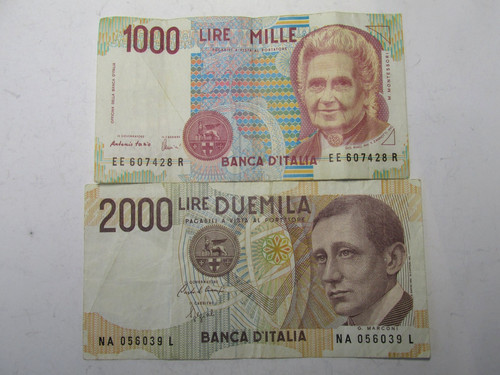 Italy 1000 2000 lire - ,