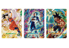 Carta promozionale Dragon Ball Super Divers x 3 SDVP-020 021 022 SonGoku Vegeta Bardock