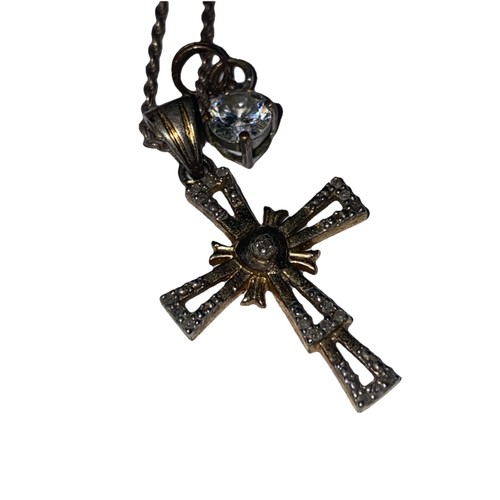 Collana croce argento sterling