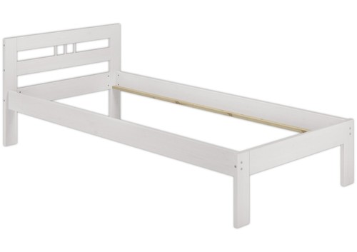 Solido bianco telaio letto - , in