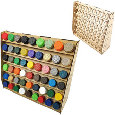 - Supporto per Vernici Da Modellismo 36Mm - Taglio Laser, Da Parete/Da Tavolo, 5