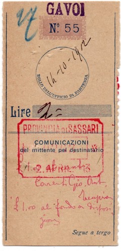 Sardegna 1912 gavoi - ,,