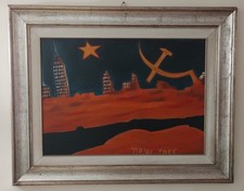 ?Iconico, grande dipinto FIRMATO• After Franco Angeli