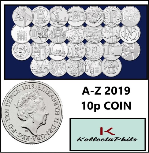 Moneta pence alfabeto - 10,