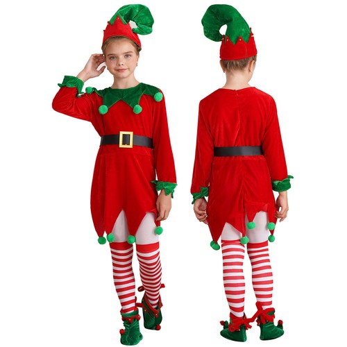 Costume elfo natale bambina - costume,