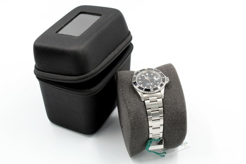 Custodia orologi tessuto nero - custodia,