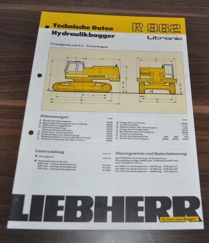 Liebherr 962 1989 escavatore - r,