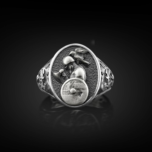 Anello uomo scandinavo - uomo, in