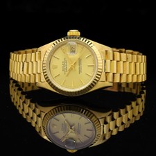 Rolex Datejust lady 18 kt gold