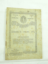 VECCHIO libretto RISPARMIO