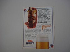 advertising Pubblicità 1981 BIRRA BEER WUHRER
