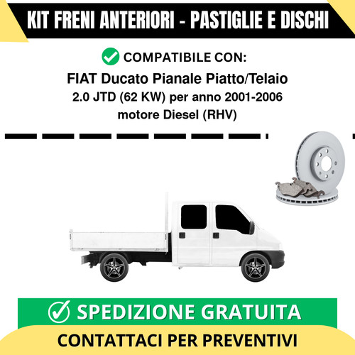 Kit freni anteriori pastiglie - kit,