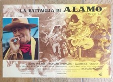 LA BATTAGLIA DI ALAMO MANIFESTO POSTER  JOHN WAYNE 1961 WESTERN FILM 