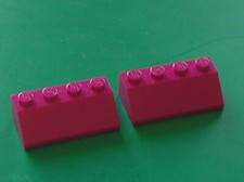 2 x LEGO Friends Magenta Slope