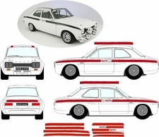 KIT STRISCE ADESIVI FORD ESCORT MK1 MESSICO DECALCOMANIE VINILI GRAFICA RS GT AVO
