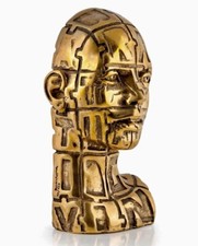 SCULTURA RABARAMA  in bronzo lucido patinato “Direzione” cm 32x18x12 Certificata