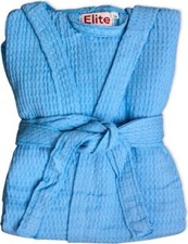 Accappatoio Nido d'Ape 100% Cotone con Cappuccio Taglia L Panna Elite Ape