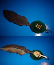 ESERCITO ALPINI Nappina originale Reparto Comando e S. ARTIGLIERIA Mon. + penna