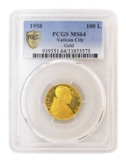 🇻🇦 1958 Vaticano Oro 100