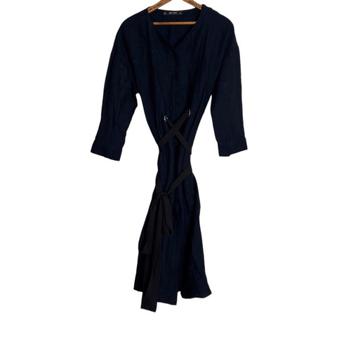 Abito midi con cintura - , zara