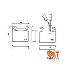 KIT PASTIGLIE FRENO ANTERIORI