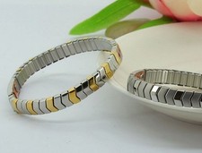 Bracciale Energia Magnetica Inox + Rame Bracciale Potenza Salute Braccialetto ELASTICO