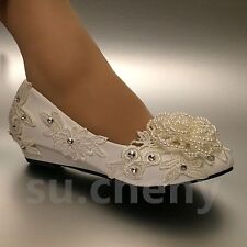 Su.Cheny Wedge Perla Bianca