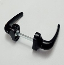 Maniglia nera per infissi in alluminio - vendita a coppia