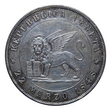5 Lire 1848 I tipo - Venezia -