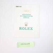ROLEX 16610 Submariner carta