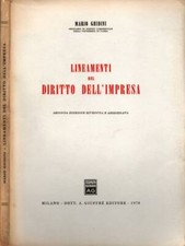 Lineamenti del diritto dell'impresa. . Mario Ghidini. 1978. II ED..