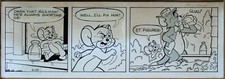 KELLY JARVIS  Original Art Strip for TOM E JERRY