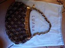 Borsetta da donna con tracolla colore oro. Marca LUANA. Nuova mai usata. 