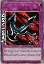 KUNAI CON CATENA (Kunai With Chain) Segreta Platino • RA03 IT204 • 1Ed • Yugioh!