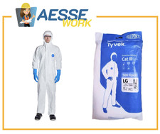 TUTA PROTETTIVA MONOUSO CON CAPPUCCIO DUPONT TYVEK 500 XPERT | 3 CATEGORIA