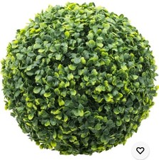 Sfera Di Bosso CHESTER Artificiale Ø28Cm Verde Decorazione Vaso Terrazzo Giardin