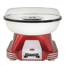 Gadgy Macchina Zucchero Filato 500W – Retro Cotton Candy Rossa | 24M Garanzia