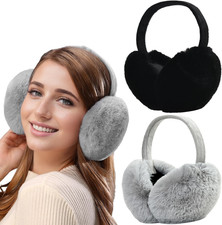 Paraorecchie Donna Invernali Copriorecchie Pieghevoli per Il Freddo Paraorecchie