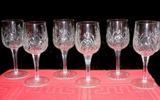 BACCARAT Fiandre 6 Wine Bosch Weingläser Bicchieri da Vino Cristallo A 14 CM 14C