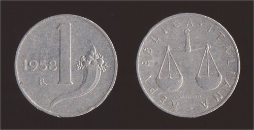 Lira 1958 bilancia e - bilancia,