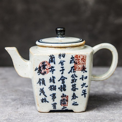 Bollitore ceramica calligrafia