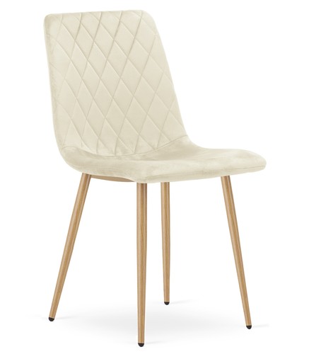 Sedia torino velluto beige - sedia,