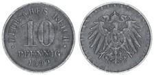 Kaiserreich 10 Pfennig 1922 E