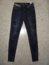 BELLO E PARTICOLARE JEANS  DESIGUAL ORIGINALE Tg. 26 CON RICAMI PREZZO AFFARE